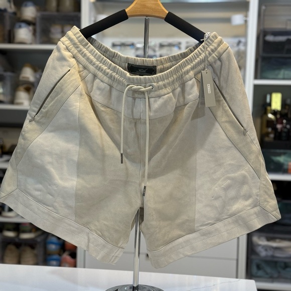 Kith Mixed Suede Turbo Shorts in Cream - Brand New XXL